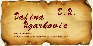 Dafina Ugarković vizit kartica